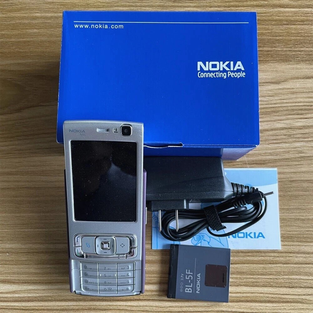 Nokia N95 – Deep plum 3G Wifi 5MP GSM Slider Unlocked Classic Phone Purple
