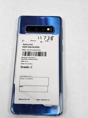 DEFECTIVE – Samsung Galaxy S10 – Blue – 128 GB – GSM Unlocked – SM-G973U – 11738