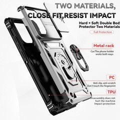 for Motorola Moto Edge 2024 Case with Tempered Glass Screen Protector Multicolor