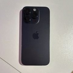 Apple iPhone 15 Pro 256GB Deep Blue Unlocked Works but Cracked and Black Spot