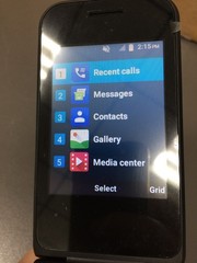 Iris Flip Consumer Cellular Red Flip Phone, Great for a First Phone