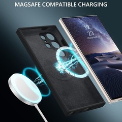 Samsung Galaxy S24 Ultra Silicone Case, Soft Gel Rubber Slim Cushion Texture Cov