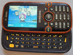 Samsung Gravity 2 SGH-T469 Gray/Orange T-Mobile Very Rare Slider Phone Qwerty