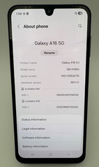 Samsung Galaxy A16 5G Blue Black (SM-A166U) 128GB Spectrum · AS IS