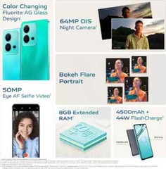 Vivo V25 5G Factory Unlocked Dual SIM-12GB/GB 256(6.44 inch) Full HD+ Display