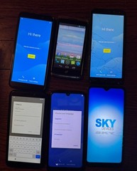 ONE Works Lot Of 6 Sky U671C B63C C7 M2160 Calypso 2 Smartphone Fair Used Broken