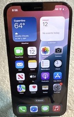 Apple iPhone 12 64GB A2172 IOS Black Unlocked MGF43LL/A #02 READ