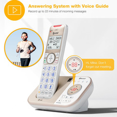 BL3112-3 3-Handset DECT 6.0 Cordless Phone for Home with Bluetooth Connect to Ce