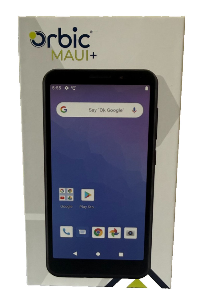 Orbic Maui+ ORB545LBTF 32GB Unlocked Smartphone 4G LTE Black – Brand New OEM