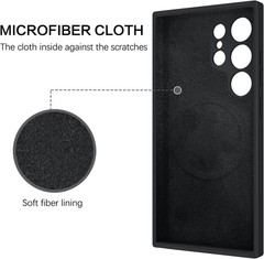 Samsung Galaxy S24 Ultra Silicone Case, Soft Gel Rubber Slim Cushion Texture Cov