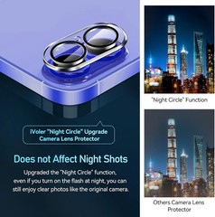 4-Pack Camera Lens Protector for iPhone 16 6.1”/16 Plus 6.7” Tempered Glass