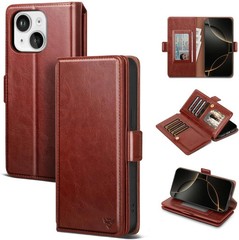 iPhone 13 Case Wallet with Card Holder Women Men, RFID Blocking PU Leather Flip