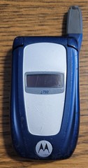 Motorola i760 – Blue and Silver ( Nextel ) Rare iDEN Flip Phone w/ 3 Games