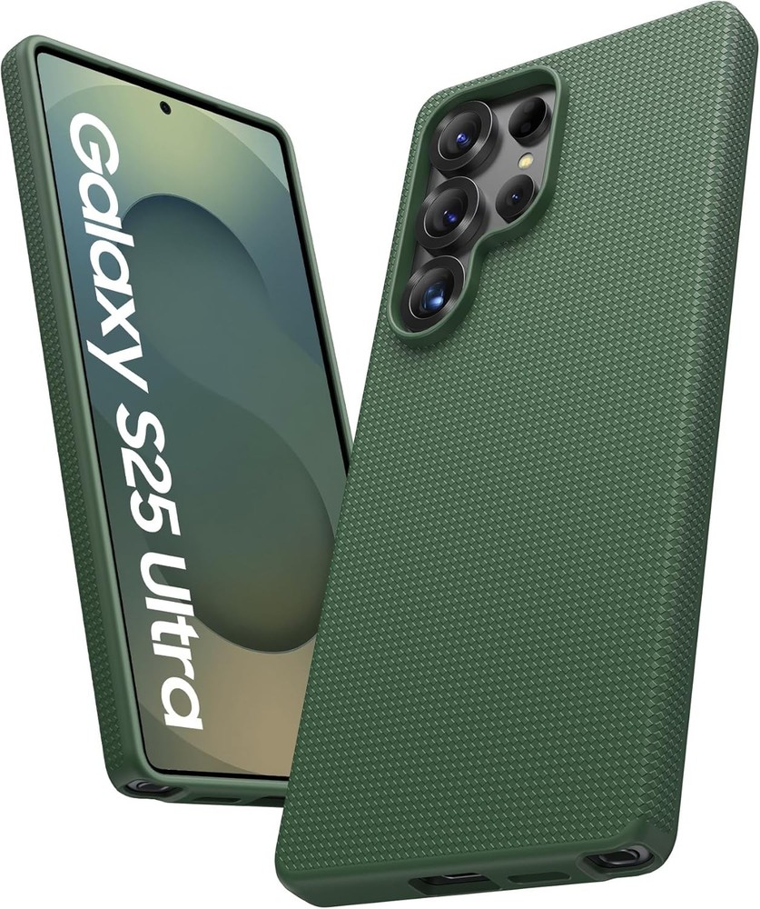 Green Military Grade Drop Protection Case for Samsung Galaxy S25 Ultra, Ultra-Th