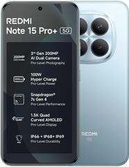REDMI Note 15 Pro+ 5G (Blue 8GB+256GB) Esim Snapdragon 7s Gen 4 Global Version