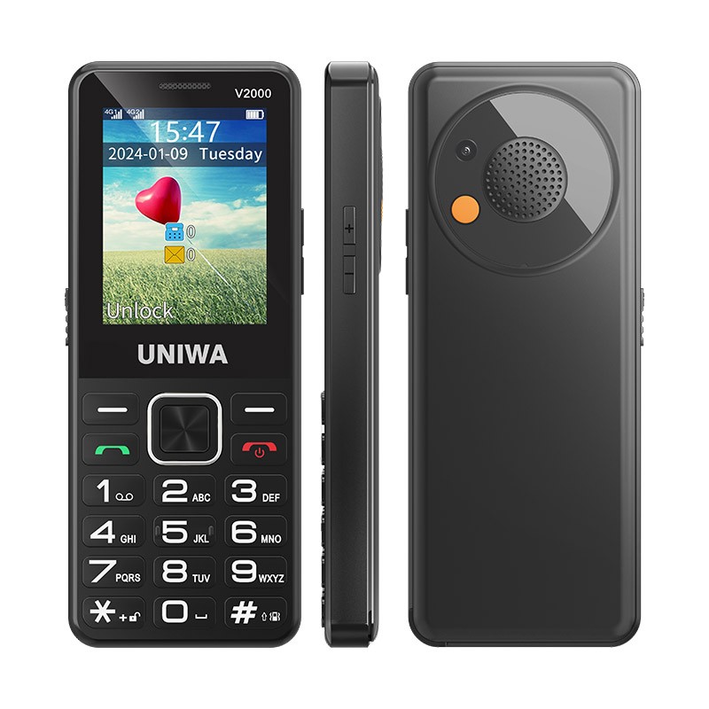 2.4 inch4G LTE Mobile Dual SIM Large Button Mobile SOS Keyboard Unlocked Edition
