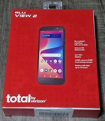 Total by Verizon BLU View 2 Phone 32GB 13Mp Black Prepaid Smartphone B131DL