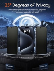 3 Pack Anti-Spy Matte Screen Protectors for iPhone Air 6.5&Prime; Anti-Fingerprint Fil