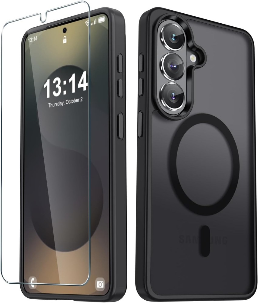 For Samsung Galaxy S26+ Plus Case Matte Magnetic Phone Cover 1x Screen Protector