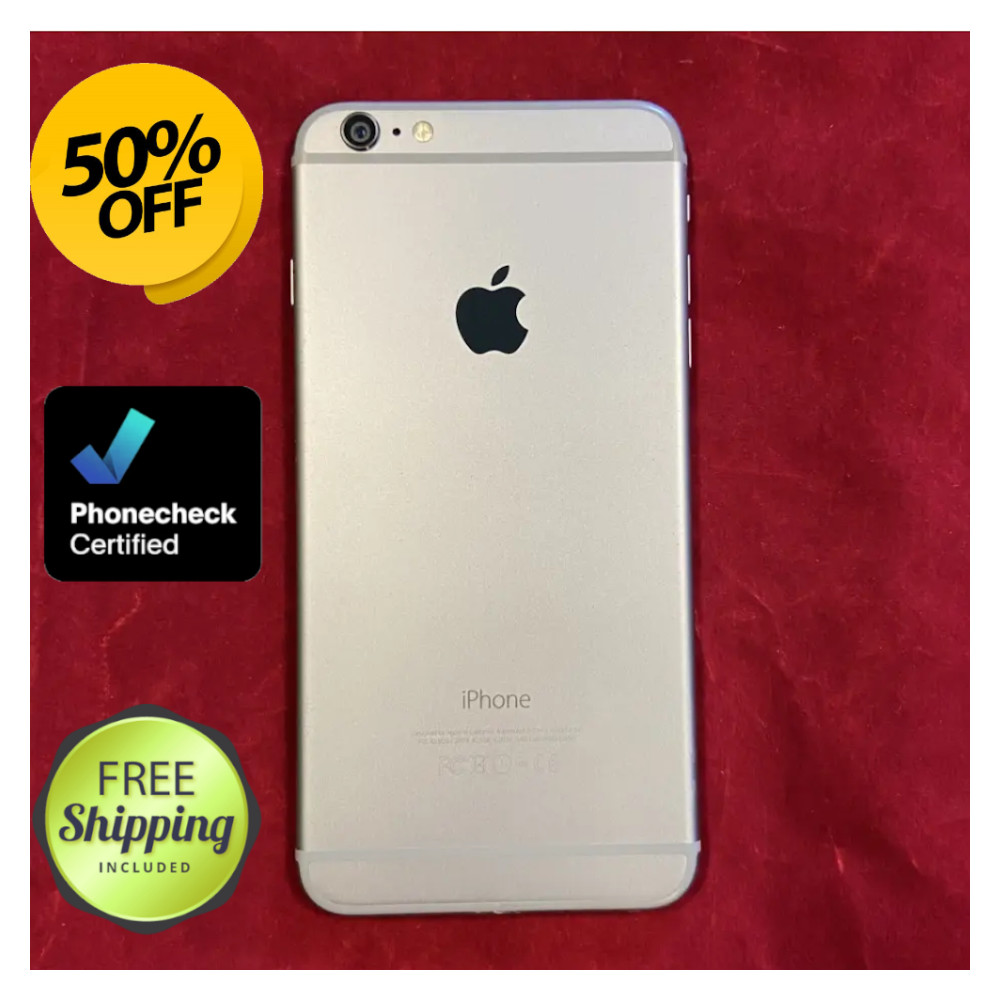 Apple iPhone 6 Plus 16/64GB -Silver Gray- Fully Unlocked Verizon T-Mobile 4G