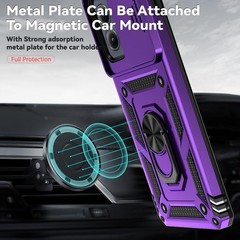 for Motorola Moto Edge 2024 Case with Tempered Glass Screen Protector Multicolor