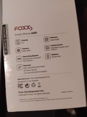 FOXXS SMART PHONE A551 DISPLAY5.5., MEM 2GB, CAM 5P OPERATIONAL SYS ANDROID
