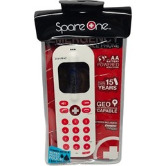 SpareOne White Red Touch Screen Emergency Phone Old Stock
