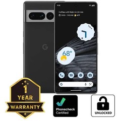 Google Pixel 7 Pro – 128 GB – Obsidian (Unlocked) Smartphone – Very Good