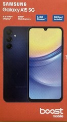 Samsung Galaxy A15 5G 64GB (2024) Boost Mobile Prepaid Smartphone – New Sealed