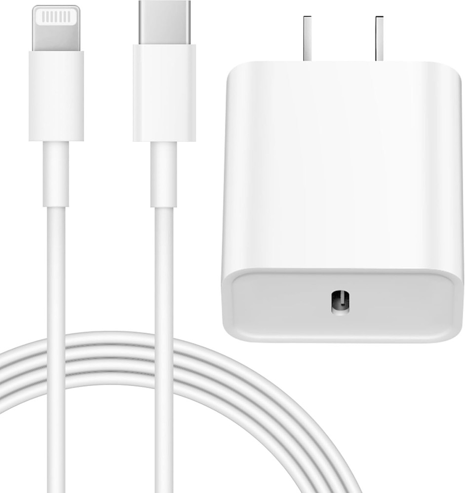 20W USB-C Fast Charger Wall Charger for iPhone 14/13 with 6FT Cable