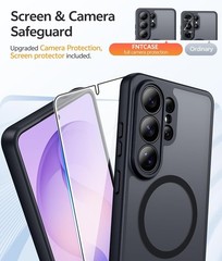 For Samsung Galaxy S26 Ultra Case w/ 1x Screen Protector, Matte Shockproof cover
