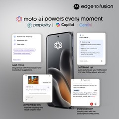 MOTOROLA Edge 70 Fusion (BLUE SURF, 12+256GB) Snapdragon® 7s Gen 4 SmartPhone.