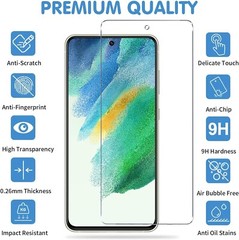 6 in 1 for Galaxy S21 FE 5G Tempered Glass 4 Pack Screen Protector+Camera Lens