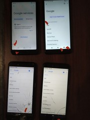 Lot of 4 Coolpad Legacy S CP3648A(2pc)/Cloud Stratus C7/TCL A502DL 16GB For part