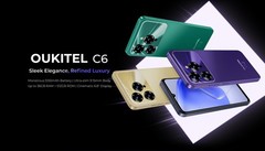 OUKITEL C6 Smartphone 12GB+512GB 5150mAh Dual SIM 6.8&Prime; Android 15 GPS