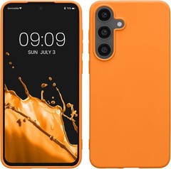 Soft Slim TPU Silicone Cover Case for Samsung Galaxy S25 FE – Fruity Orange