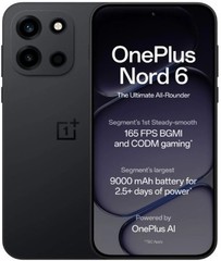OnePlus Nord 6 (8 GB + 256GB Black) Snapdragon 8s Gen 4 NFC Global Version.