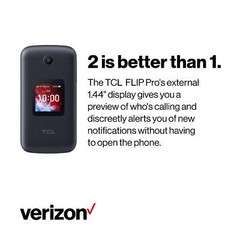 ALCATEL TCL FLIP Pro 4056S 8GB Verizon GSM 🔓 Unlocked 4G LTE (Slate Gray)