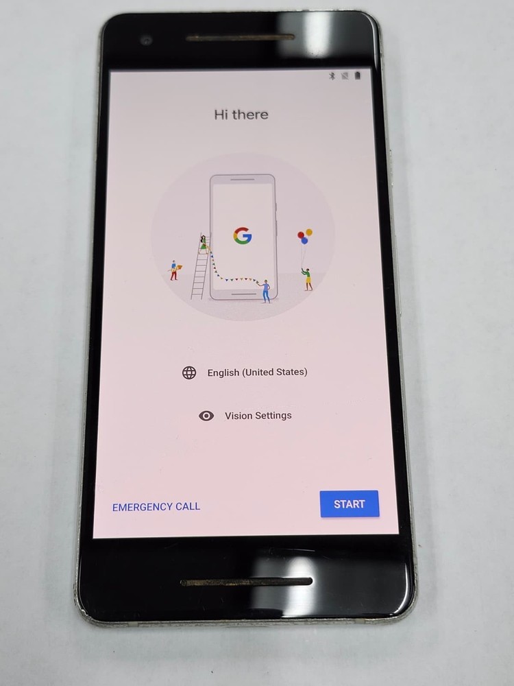 DEFECTIVE – Google Pixel 2 – 64 GB – White – Unlocked – G011C – 12552