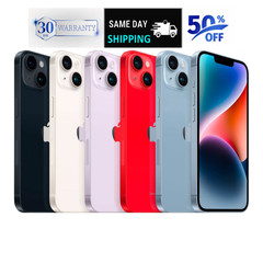 Apple iPhone 14 128GB/512GB Unlocked – Midnight, Starlight, RED – Free Ship!