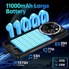 OUKITEL WP55 5G Rugged Phone 6.6 » HD+ Display 11000mAh Big Battery 108MP Camera