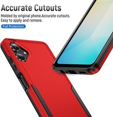 Samsung Galaxy A06 Case with Screen Protector, Slim Fit Bumper Hybrid Heavy Duty