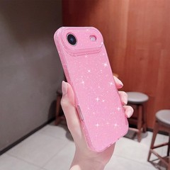 iPhone Air Neon Case, Cute Aesthetic Bling Glitter Thin Slim Shockproof Soft TPU