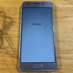 Samsung Galaxy J3 SM-J337A 16GB AT&T Silver W/ Manual And Power Cord Unlocked