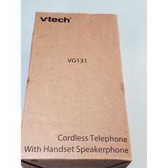 VTech VG131 White Cordless Phone With Speakerphone, Bluetooth