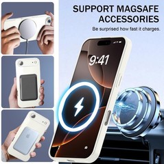 Magnetic for iPhone 17 Air Case 6.5&Prime;, Camera Lens Protector, Soft TPU Bumper Cov