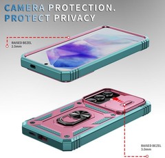 Samsung Galaxy A55 Case with All-Angle Rotating Kickstand & Sliding Camera Cover