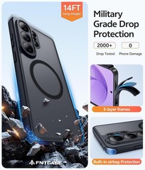 For Samsung Galaxy S26 Ultra Case w/ 1x Screen Protector, Matte Shockproof cover