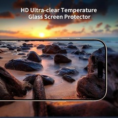 3 Pack Screen Protector Designed For iPhone 14 Pro Max, Bubble Free & Ultra Resi