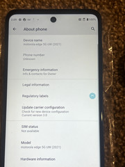 Motorola Moto Edge 5G 2021 XT2141 256GB Nebula Blue Verizon Original OPEN BOX A+